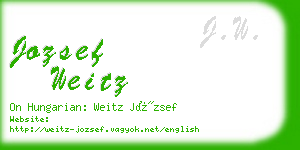 jozsef weitz business card